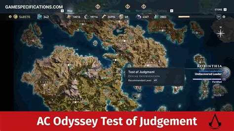 Test of Judgment Assassin's Creed Odyssey Quest.